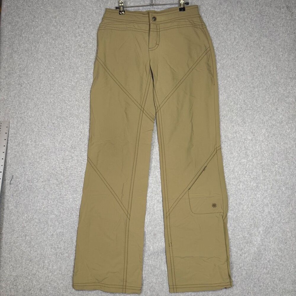 Athleta Women's Size 8T Tall Brown Tan Utility Cargo Ankle Pants Athleisure